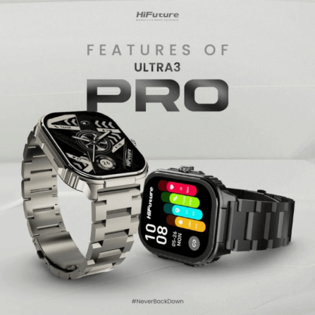 สมาร์ทวอทช์ HIFUTURE ULTRA 3 PRO มีฟีเจอร์ AI หน้าจอ AMOLED 2.04 นิ้ว สี SILVER_1